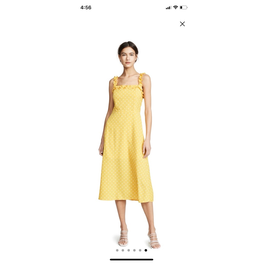 BRAND NEW SHOPBOP yellow polka dot dress